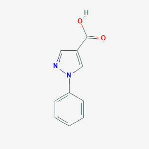 molecular formula C10H8N2O2 B073201 1-苯基-1H-吡唑-4-羧酸 CAS No. 1134-50-5