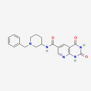 molecular formula C20H21N5O3 B7321622 N-(1-benzylpiperidin-3-yl)-2,4-dioxo-1H-pyrido[2,3-d]pyrimidine-6-carboxamide 