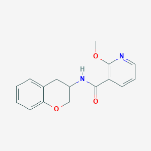 molecular formula C16H16N2O3 B7321735 N-(3,4-dihydro-2H-chromen-3-yl)-2-methoxypyridine-3-carboxamide 