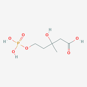 3-Hydroxy-3-methyl-5-phosphonooxypentanoic acid