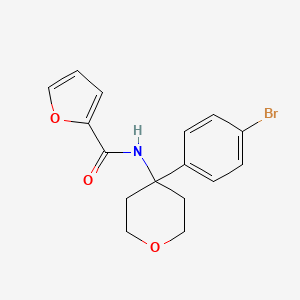 molecular formula C16H16BrNO3 B7322180 N-[4-(4-bromophenyl)oxan-4-yl]furan-2-carboxamide 