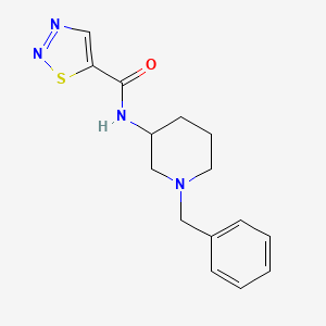 molecular formula C15H18N4OS B7322457 N-(1-benzylpiperidin-3-yl)thiadiazole-5-carboxamide 