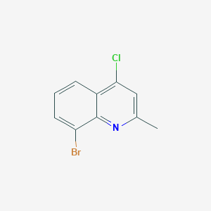 molecular formula C10H7BrClN B073239 8-Bromo-4-chloro-2-methylquinoline CAS No. 1201-07-6