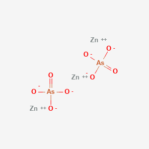 molecular formula Zn3(AsO4)2<br>As2O8Zn3 B073243 Zinc arsenate CAS No. 13464-33-0