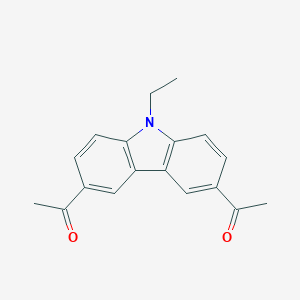 molecular formula C18H17NO2 B073245 1,1'-(9-ethyl-9H-carbazole-3,6-diyl)diethanone CAS No. 1483-97-2