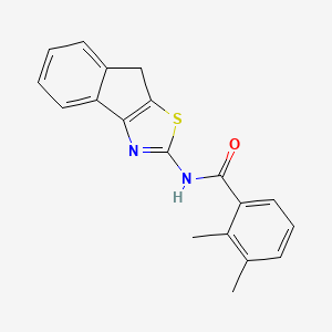 molecular formula C19H16N2OS B7324591 N-(4H-indeno[1,2-d][1,3]thiazol-2-yl)-2,3-dimethylbenzamide 