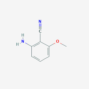 molecular formula C8H8N2O B073248 2-氨基-6-甲氧基苯甲腈 CAS No. 1591-37-3