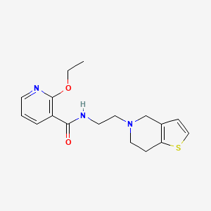 molecular formula C17H21N3O2S B7324985 N-[2-(6,7-dihydro-4H-thieno[3,2-c]pyridin-5-yl)ethyl]-2-ethoxypyridine-3-carboxamide 