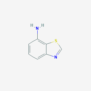 molecular formula C7H6N2S B073251 苯并[d]噻唑-7-胺 CAS No. 1123-55-3