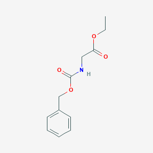 molecular formula C12H15NO4 B073256 Ethyl 2-(((benzyloxy)carbonyl)amino)acetate CAS No. 1145-81-9