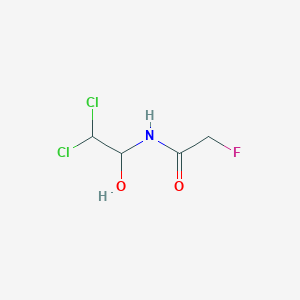 molecular formula C4H6Cl2FNO2 B073286 N-(2,2-Dichloro-1-hydroxyethyl)-2-fluoroacetamide CAS No. 1190-33-6