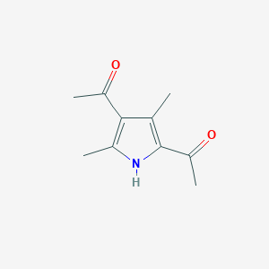 molecular formula C10H13NO2 B073312 1,1'-(3,5-dimethyl-1H-pyrrole-2,4-diyl)diethanone CAS No. 1500-92-1