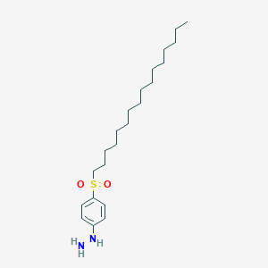 molecular formula C22H40N2O2S B073313 (4-(Hexadecylsulphonyl)phenyl)hydrazine CAS No. 1590-67-6