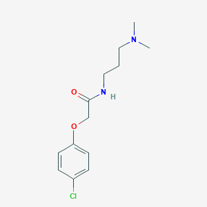 molecular formula C13H19ClN2O2 B073315 2-(4-chlorophenoxy)-N-[3-(dimethylamino)propyl]acetamide CAS No. 1149-65-1