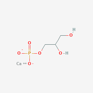 molecular formula C3H7CaO6P B073322 甘油磷酸钙 CAS No. 1336-00-1