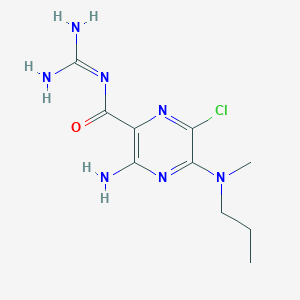 molecular formula C10H16ClN7O B073324 5-(N-Methyl-N-propyl)amiloride CAS No. 1151-75-3