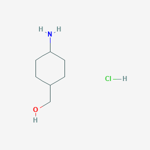 molecular formula C7H16ClNO B073332 trans-4-Aminocyclohexanemethanol hydrochloride CAS No. 1504-49-0
