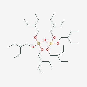 molecular formula C36H78O7Si2 B073341 Hexakis(2-ethylbutoxy)disiloxane CAS No. 1476-03-5
