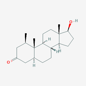 molecular formula C20H32O2 B073342 5alpha-Androstan-3-one, 17beta-hydroxy-1beta-methyl- CAS No. 1232-57-1