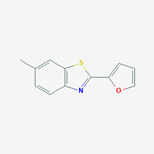 molecular formula C12H9NOS B073343 2-(2-Furyl)-6-methylbenzothiazole CAS No. 1569-82-0