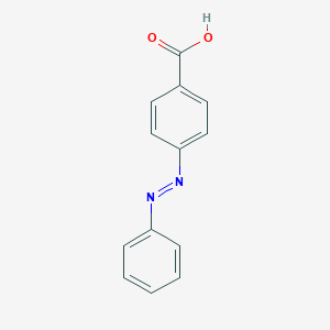 molecular formula C13H10N2O2 B073347 Benzoic acid, 4-(phenylazo)- CAS No. 1562-93-2