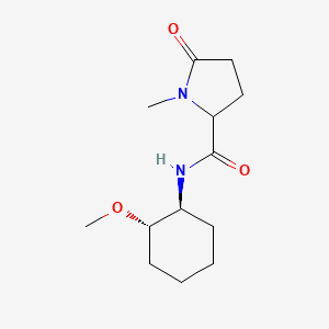 molecular formula C13H22N2O3 B7334852 N-[(1S,2S)-2-methoxycyclohexyl]-1-methyl-5-oxopyrrolidine-2-carboxamide 