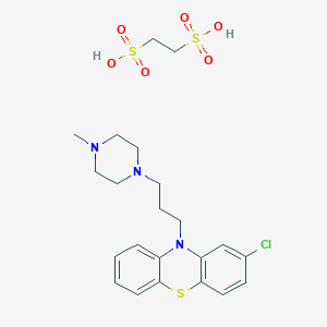 molecular formula C22H30ClN3O6S3 B073354 Prochlorperazine edisylate CAS No. 1257-78-9