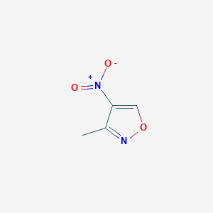 molecular formula C4H4N2O3 B073355 3-Methyl-4-nitroisoxazole CAS No. 1122-05-0