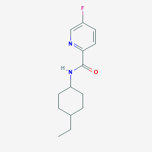 molecular formula C14H19FN2O B7336332 N-(4-ethylcyclohexyl)-5-fluoropyridine-2-carboxamide 