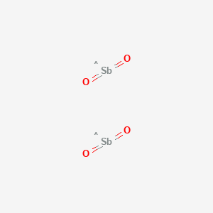 molecular formula O4Sb2 B073367 2,4,5-Trioxa-1lambda5,3-distibabicyclo[1.1.1]pentane 1-oxide CAS No. 1332-81-6