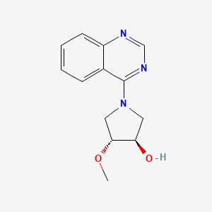 molecular formula C13H15N3O2 B7336757 (3R,4R)-4-methoxy-1-quinazolin-4-ylpyrrolidin-3-ol 