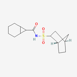 molecular formula C15H23NO3S B7337149 N-[[(1S,4R)-2-bicyclo[2.2.1]heptanyl]sulfonyl]bicyclo[4.1.0]heptane-7-carboxamide 