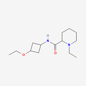 molecular formula C14H26N2O2 B7337526 N-(3-ethoxycyclobutyl)-1-ethylpiperidine-2-carboxamide 