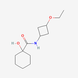molecular formula C13H23NO3 B7337541 N-(3-ethoxycyclobutyl)-1-hydroxycyclohexane-1-carboxamide 