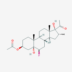 6beta-Fluoro-3beta,5alpha,17-trihydroxy-16alpha-methylpregnan-20-one 3-acetate