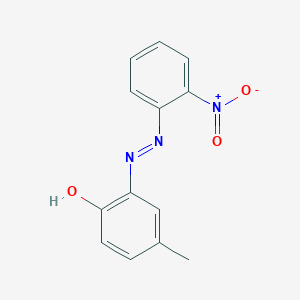 molecular formula C13H11N3O3 B073396 2-[(o-Nitrophenyl)azo]-p-cresol CAS No. 1435-71-8