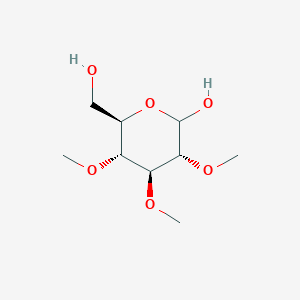 molecular formula C9H18O6 B073403 (3R,4S,5R,6R)-6-(Hydroxymethyl)-3,4,5-trimethoxyoxan-2-OL CAS No. 1136-21-6