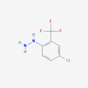 molecular formula C7H6ClF3N2 B073404 (4-Chloro-2-(trifluoromethyl)phenyl)hydrazine CAS No. 1513-34-4
