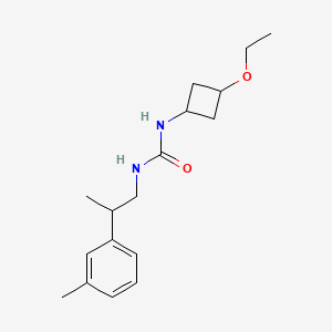 molecular formula C17H26N2O2 B7340448 1-(3-Ethoxycyclobutyl)-3-[2-(3-methylphenyl)propyl]urea 