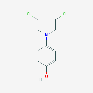 molecular formula C10H13Cl2NO B073406 4-[Bis(2-chloroethyl)amino]phenol CAS No. 1204-69-9