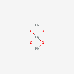 molecular formula Pb3O4<br>O4Pb3 B073408 Lead tetroxide CAS No. 1314-41-6