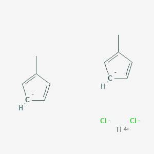 molecular formula C12H14Cl2Ti 10* B073409 Dichlorobis(methyl-pi-cyclopentadienyl)titanium CAS No. 1282-40-2