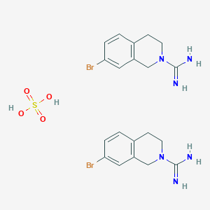 molecular formula C20H26Br2N6O4S B073413 Guanisoquin sulfate CAS No. 1212-83-5