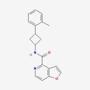 molecular formula C19H18N2O2 B7341321 N-[3-(2-methylphenyl)cyclobutyl]furo[3,2-c]pyridine-4-carboxamide 