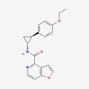 molecular formula C19H18N2O3 B7341332 N-[(1R,2S)-2-(4-ethoxyphenyl)cyclopropyl]furo[3,2-c]pyridine-4-carboxamide 