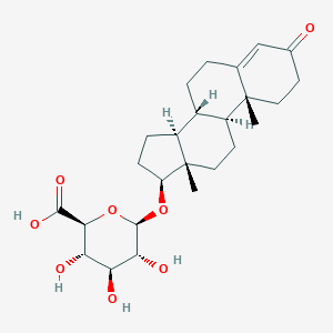 molecular formula C25H36O8 B073421 Testosterone glucuronide CAS No. 1180-25-2