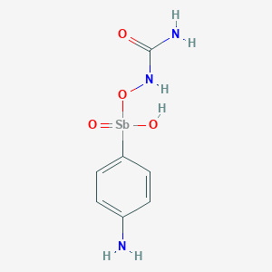 molecular formula C7H10N3O4Sb B073422 Urea stibamine CAS No. 1340-35-8