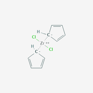 molecular formula C10H20Cl2Zr B073423 Cyclopentane;dichlorozirconium CAS No. 1291-32-3