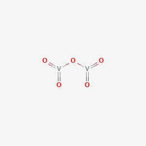 molecular formula V2O5<br>O5V2 B073426 Vanadium pentoxide CAS No. 1314-62-1