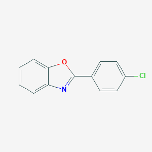 molecular formula C13H8ClNO B073430 2-(4-氯苯基)-1,3-苯并噁唑 CAS No. 1141-35-1